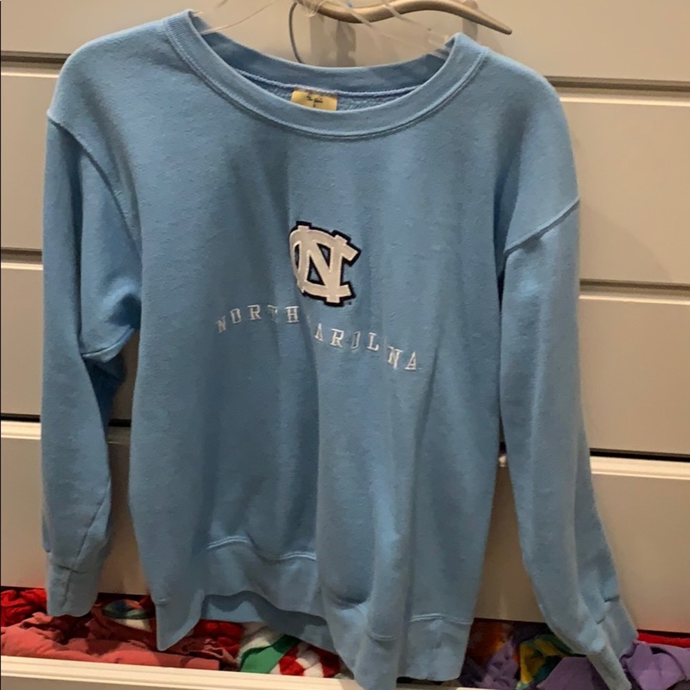 UNC!! Light blue crew neck soft jacket